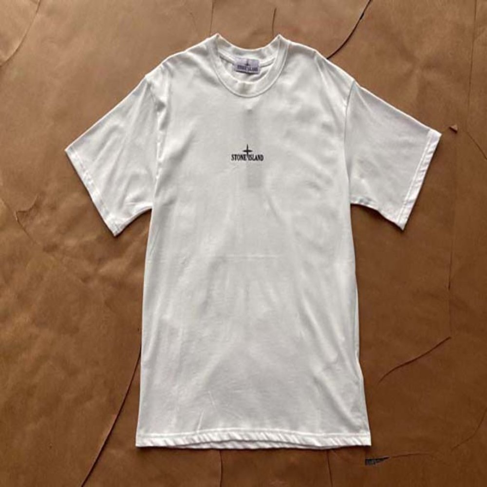 Stone Island Ruin Compass Print White T-Shirt